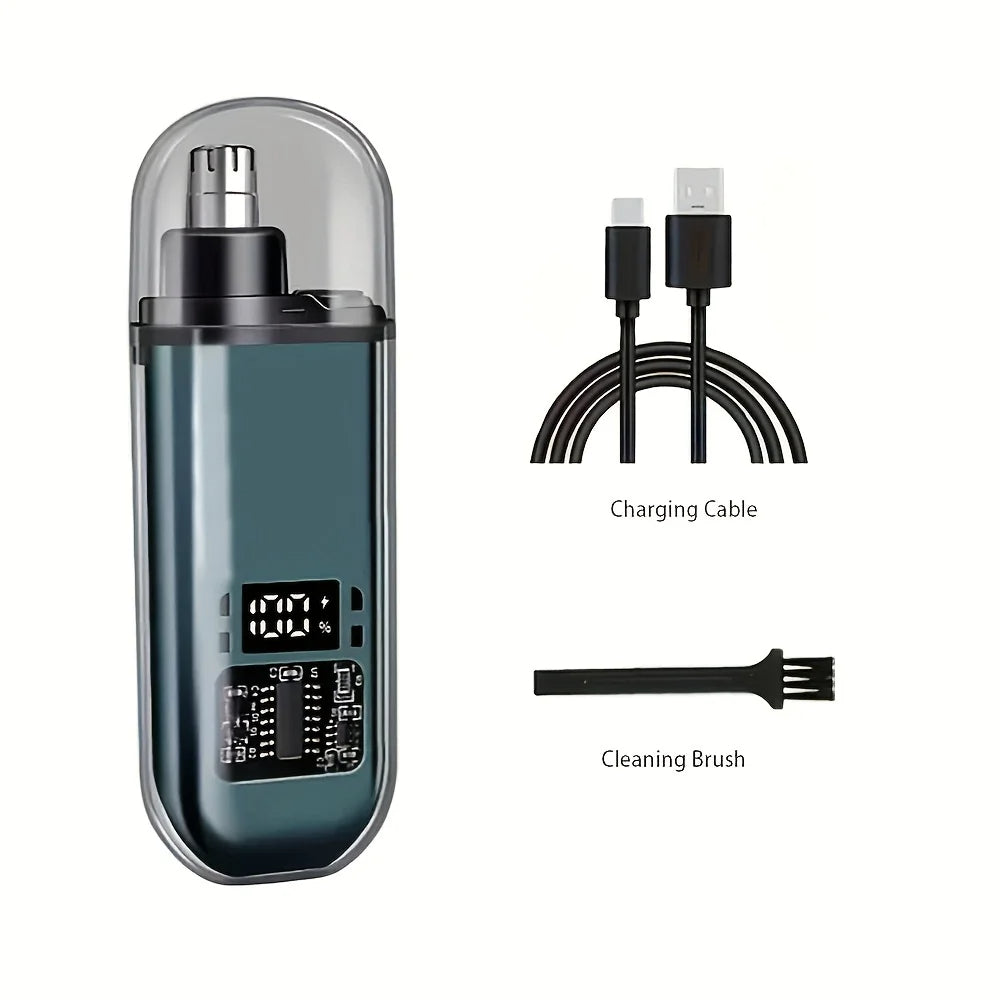 Electric Nose Hair Trimmer - Painless Precision Grooming for Nose, Ear & Eyebrows