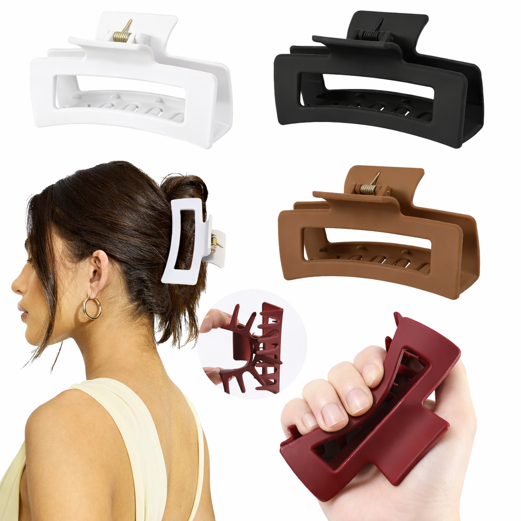Silicone Soft Non-Breaking Claw Clip - Gentle Hair Accessory for All Hair Types