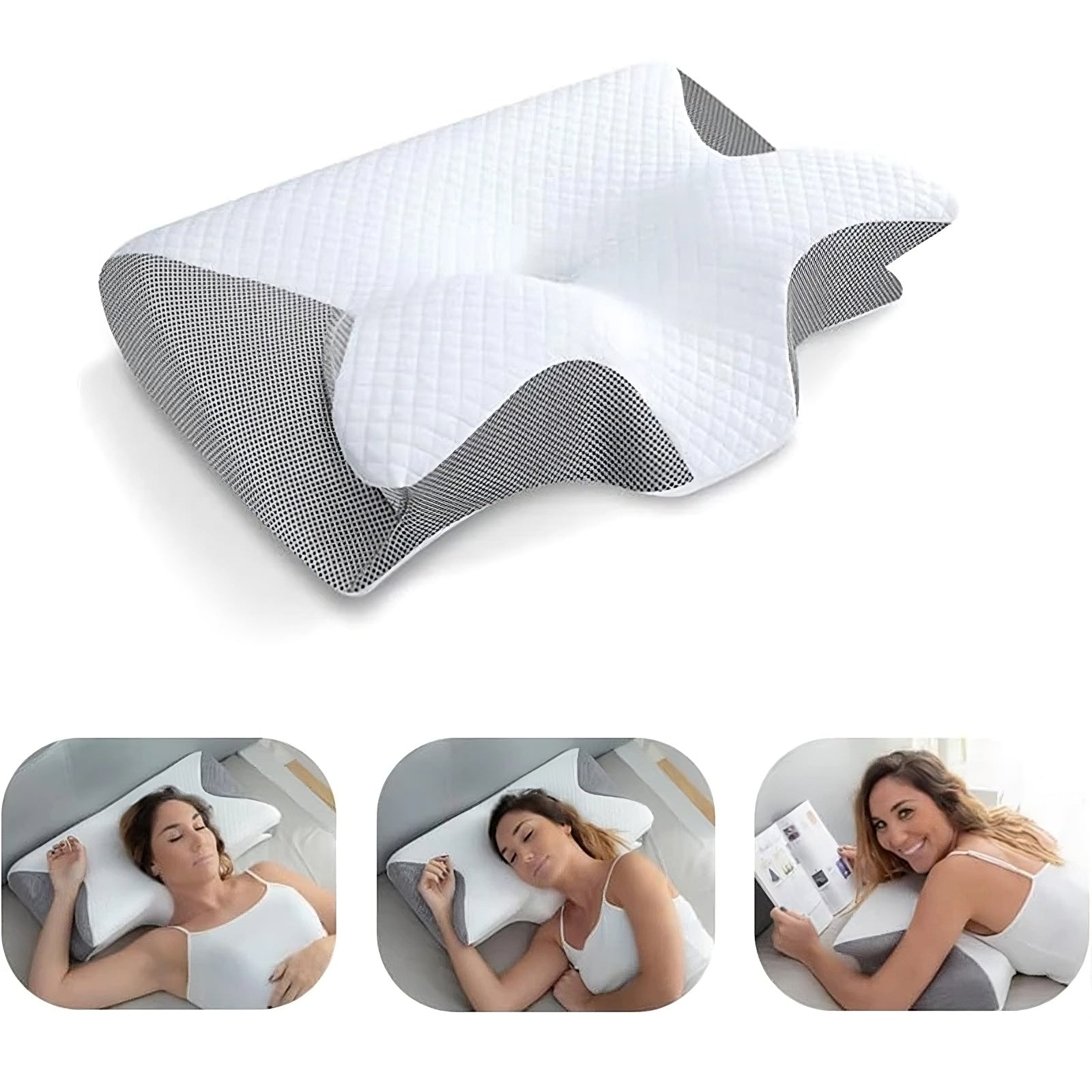 Orthopedic Memory Foam Cervical Pillow - Neck Pain Relief & Proper Alignment
