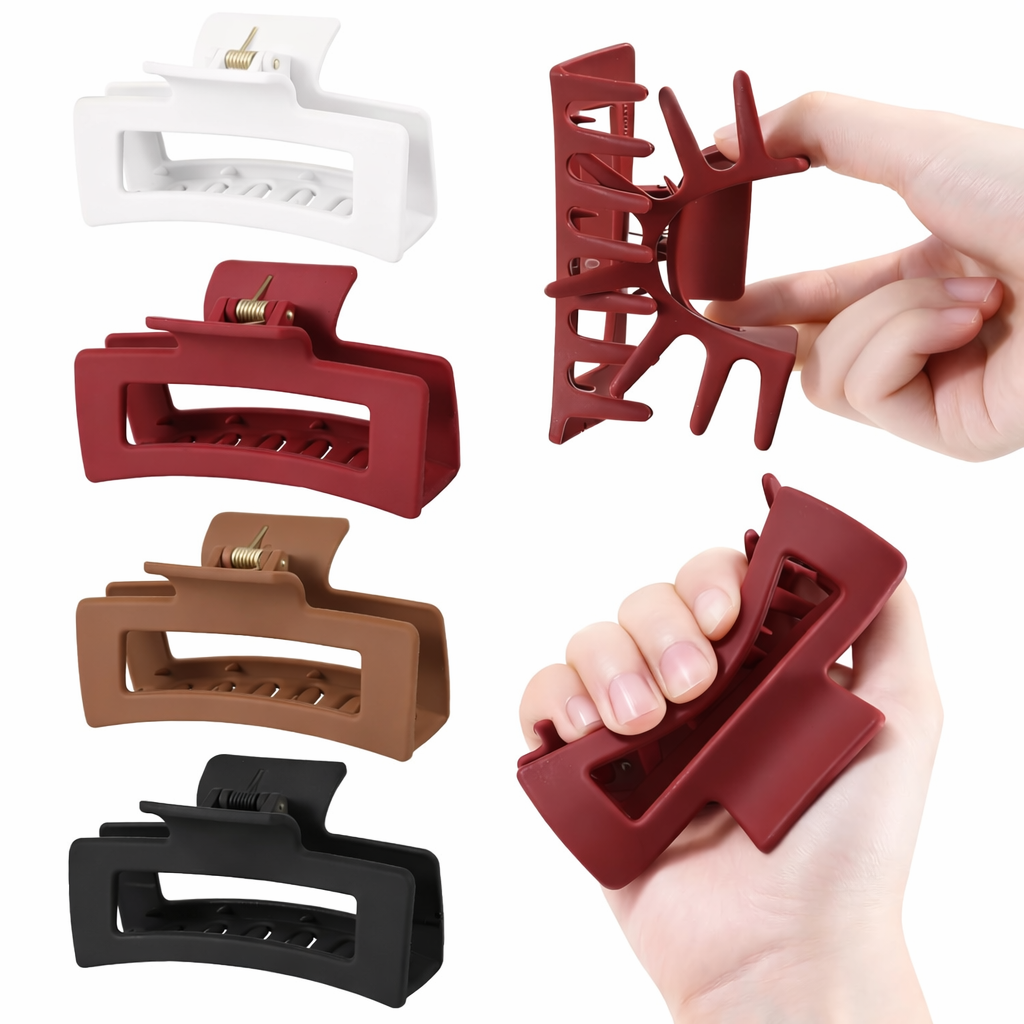 Silicone Soft Non-Breaking Claw Clip - Gentle Hair Accessory for All Hair Types