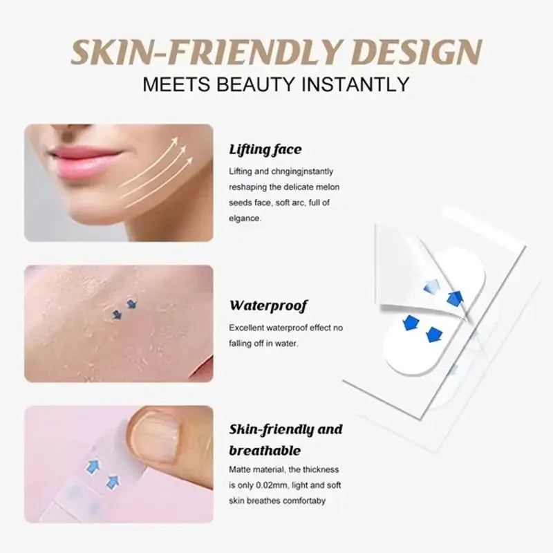 Invisible Face Lift Stickers Look better