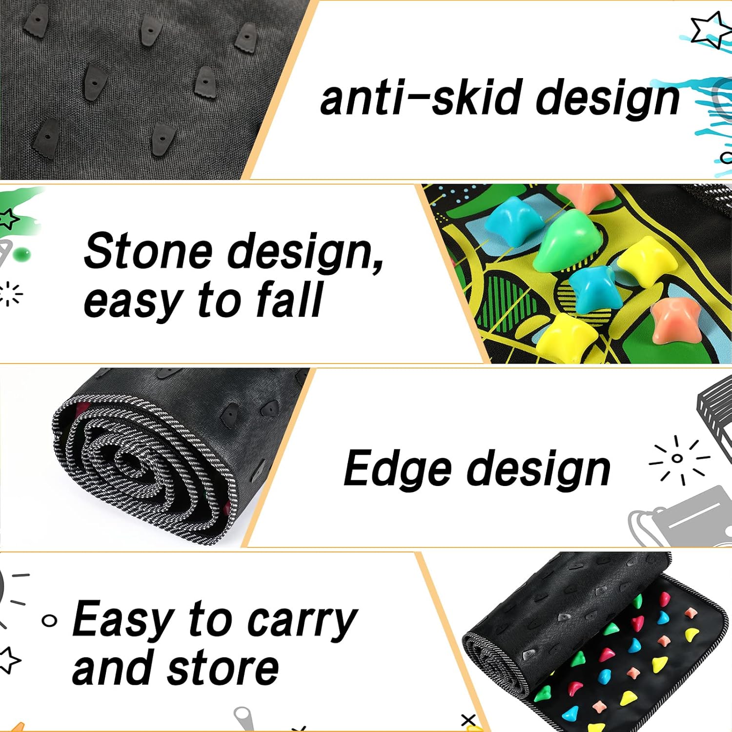 Reflexology Acupressure Foot Massage Mat - Natural Pain Relief & Relaxation