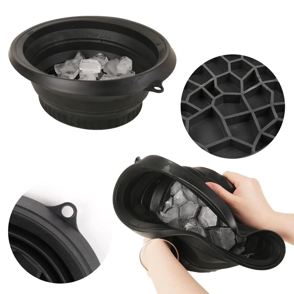 Collapsible Facial Ice Bath Bowl - Cold Therapy for Face & Skin Care