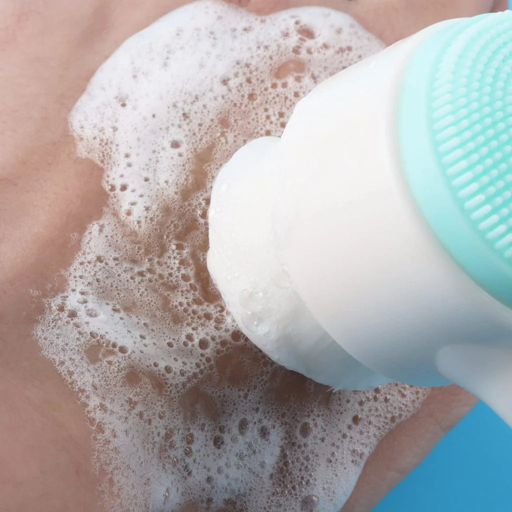 2-in-1 Silicone Face Cleansing Brush - Deep Pore Cleanser & Facial Massager