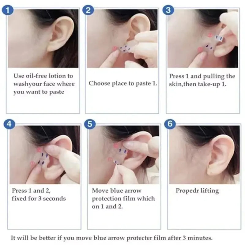 Invisible Face Lift Stickers Look better